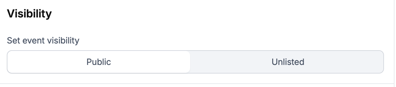 Servv Event Settings