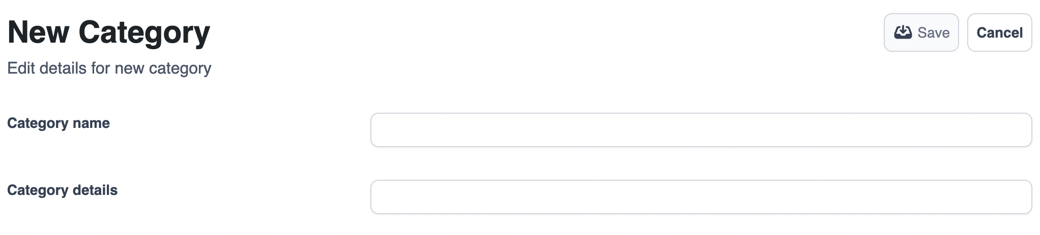 Category Filter Creation