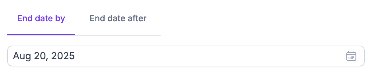 Servv Event Settings
